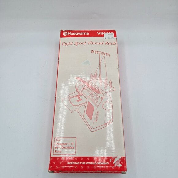 Open Box - Sealed Vintage Husqvarna Viking 8 Spool Thread Rack - Picture 2 of 13